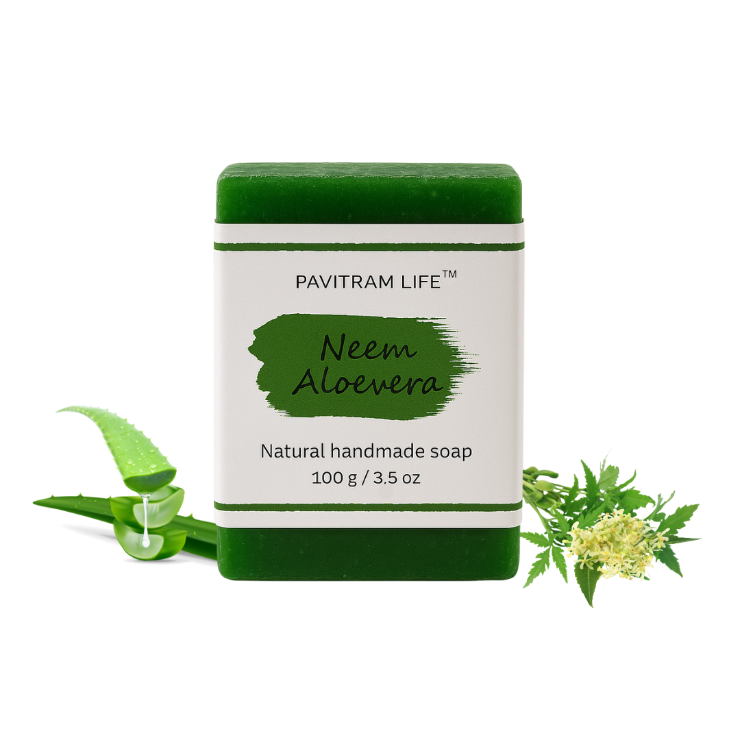 Pavitram Life Neem & Aloevera Natural Handmade Soap