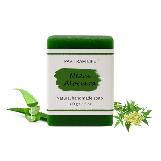 Pavitram Life Neem & Aloevera Natural Handmade Soap
