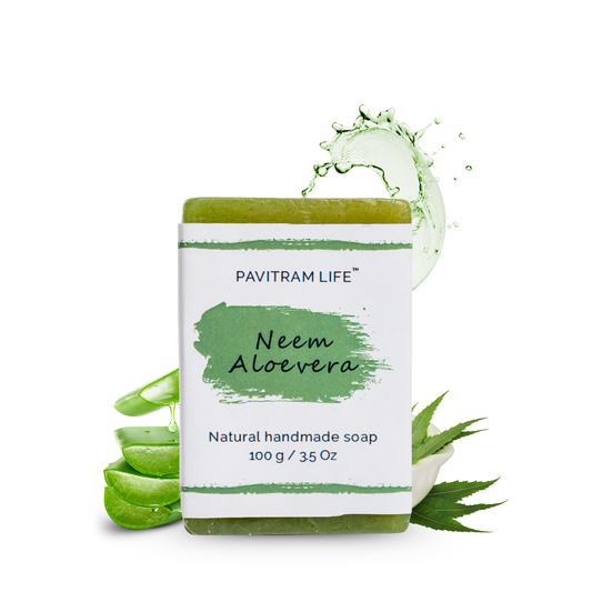 Neem Aloevera Pack of 3 - Natural Handmade Soap