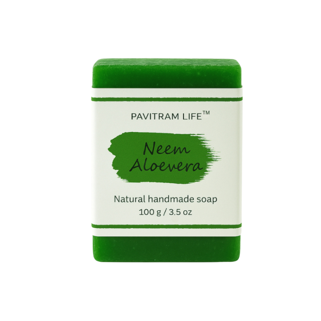 Pavitram Life Neem & Aloevera Natural Handmade Soap