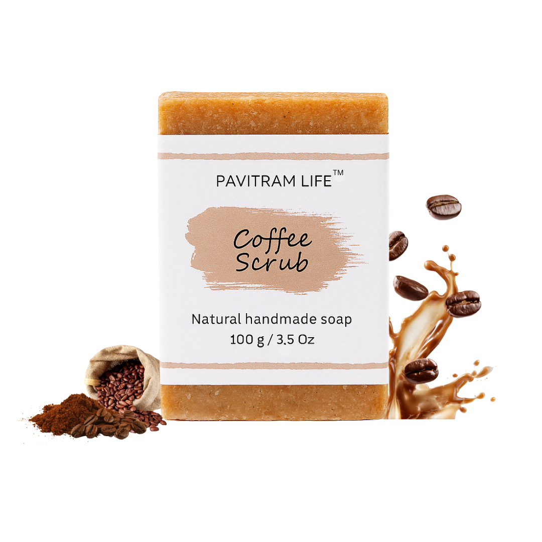 Coffee Scrub Pack of 3 - Natural Handmade Soap