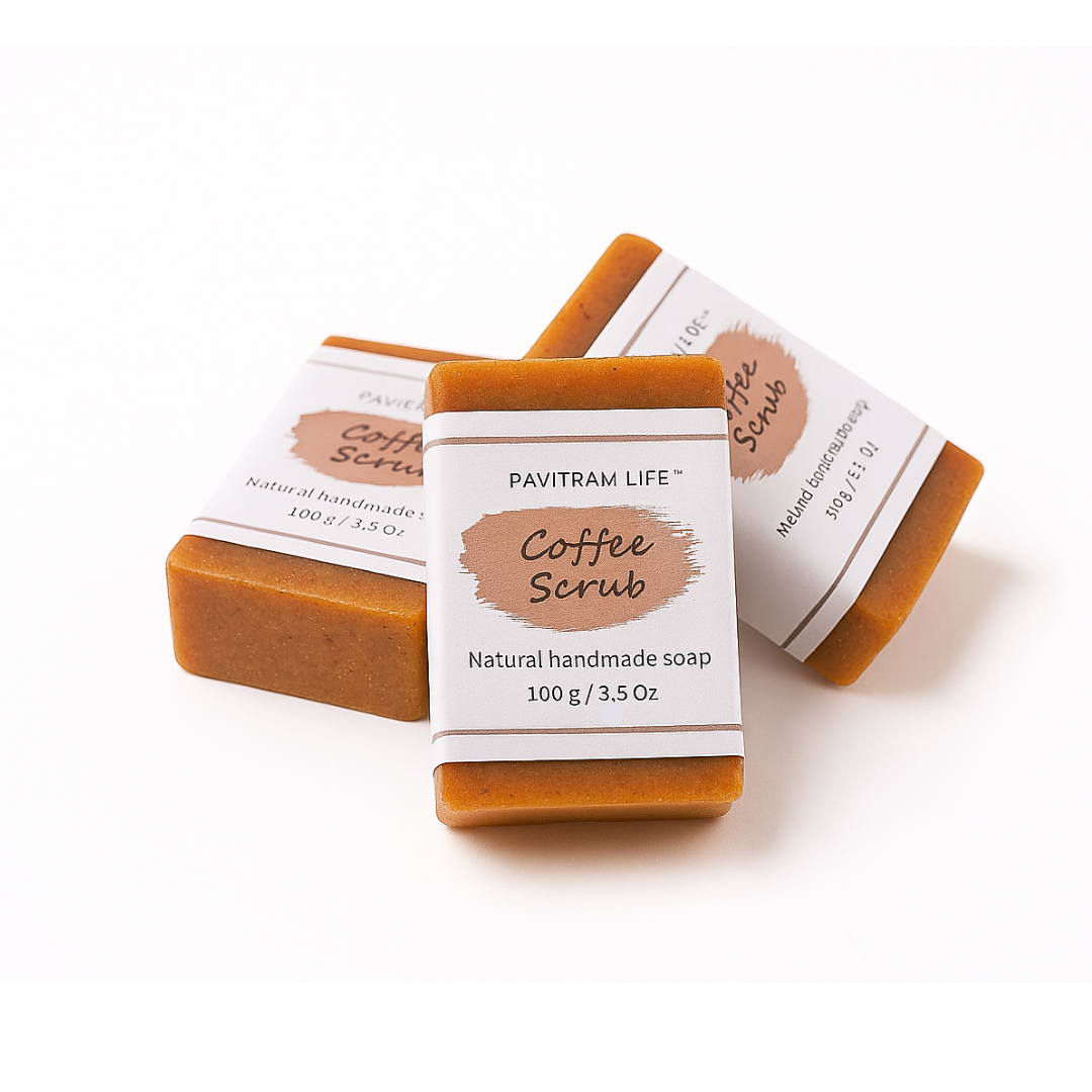 Coffee Scrub Pack of 3 - Natural Handmade Soap