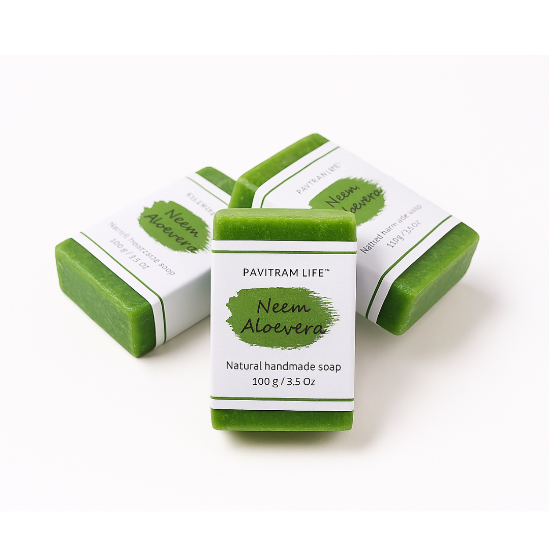 Neem Aloevera Pack of 3 - Natural Handmade Soap