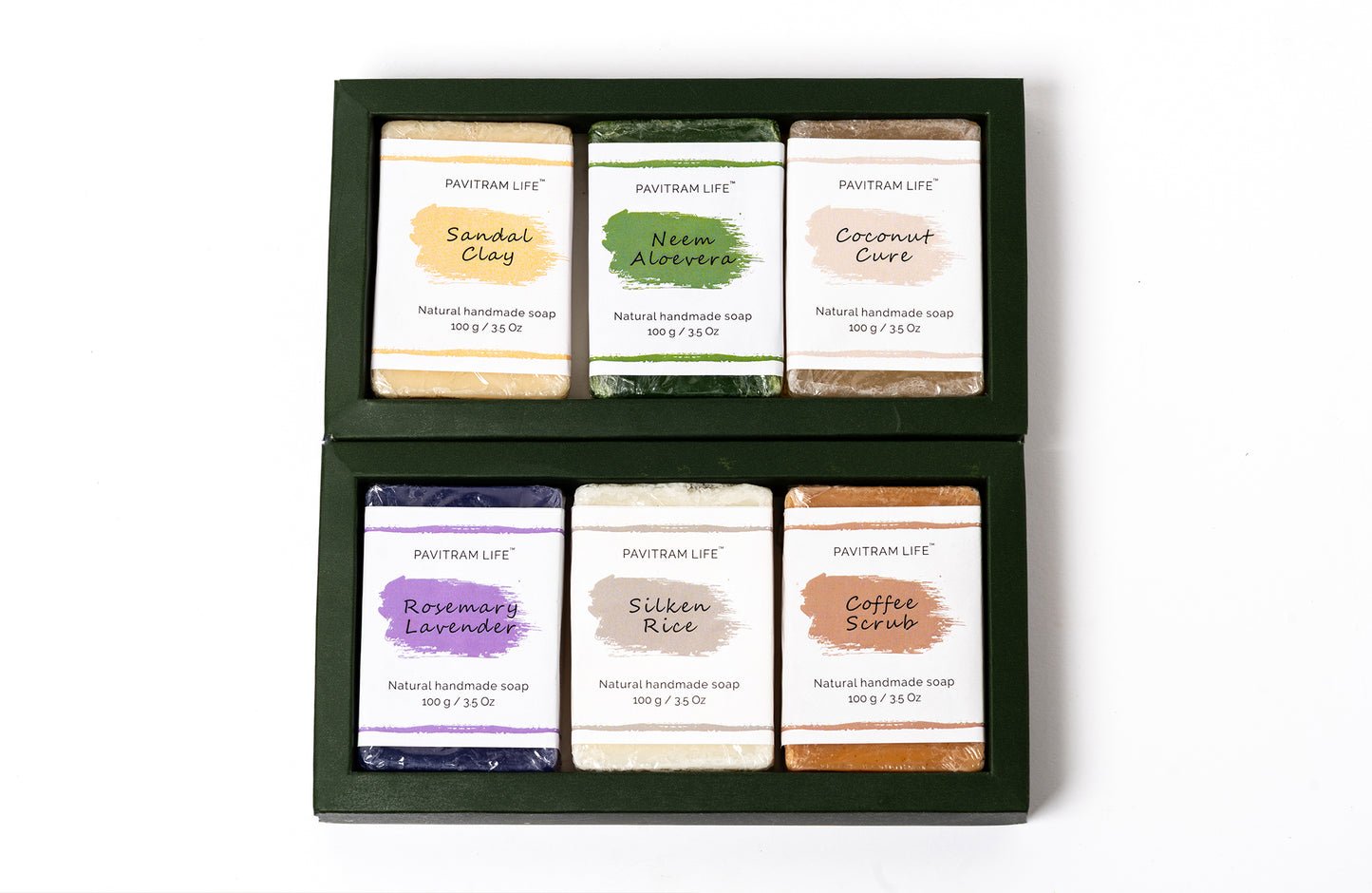 Pavitram Life Natural Handmade Soap – The all In one Pack of 6