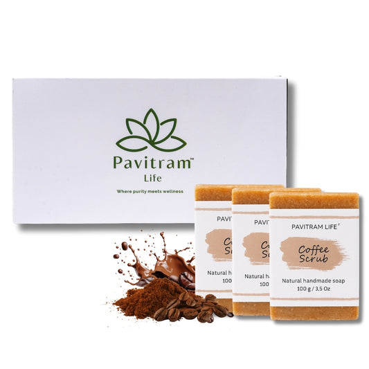 Coffee Scrub Pack of 3 - Natural Handmade Soap