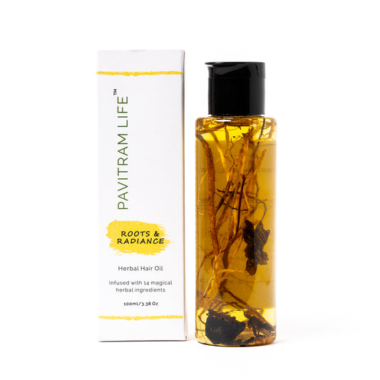 Pavitram Life Roots & Radiance Herbal Hair Oil