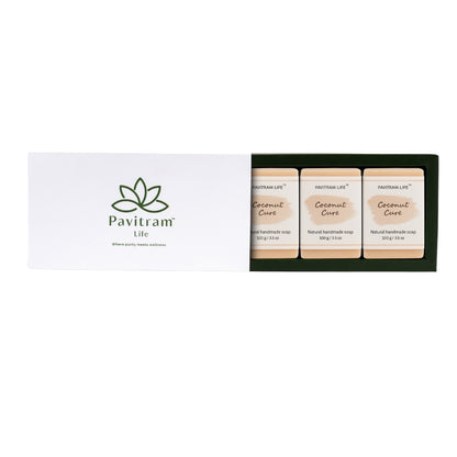 Coconut Cure pack of 3 - Natural Handmade Soap