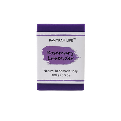 Pavitram Life Rosemary & Lavendar Natural Handmade Soap