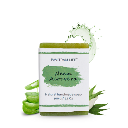 Neem Aloevera Pack of 3 - Natural Handmade Soap