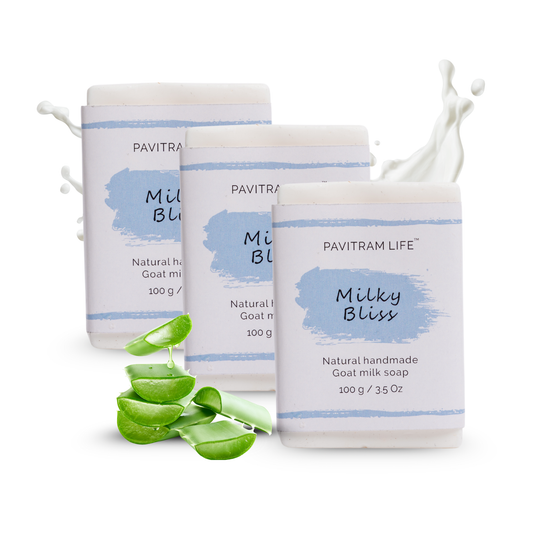 Milky Bliss Pack of 3 - Natural Handmade Soap