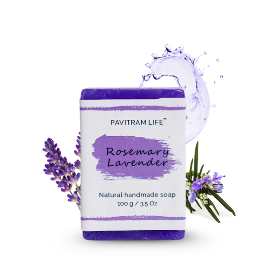 Rosemary Lavender Pack of 3 - Natural Handmade Soap