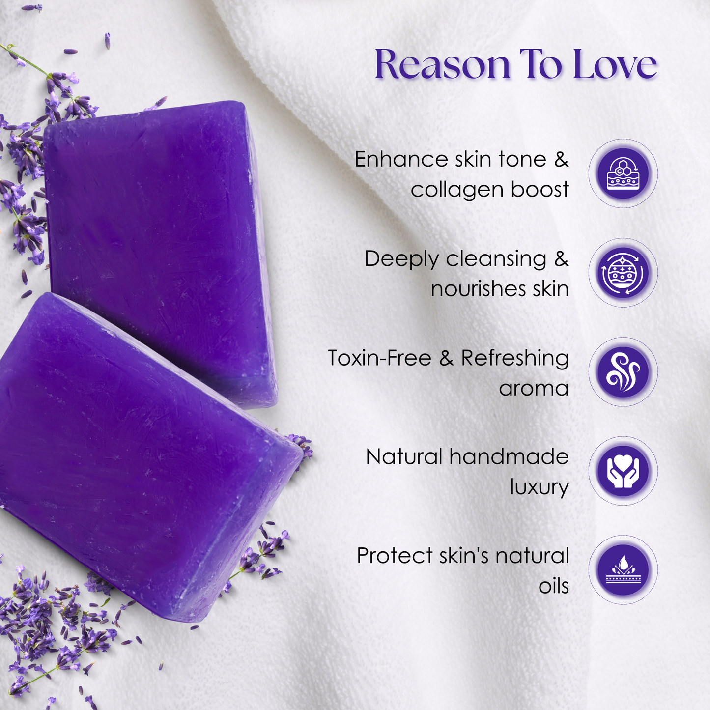 Rosemary Lavender Pack of 3 - Natural Handmade Soap