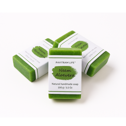 Neem Aloevera Pack of 3 - Natural Handmade Soap