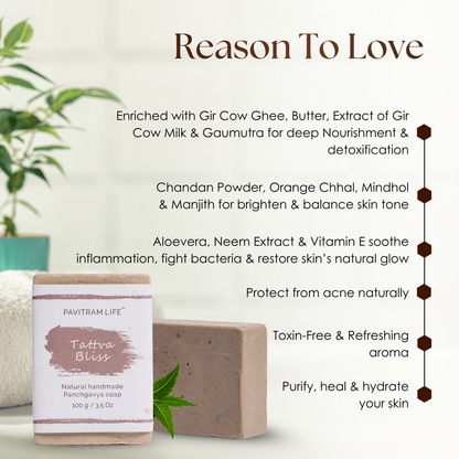 Tattva Bliss Pack of 3 - Natural Handmade Soap