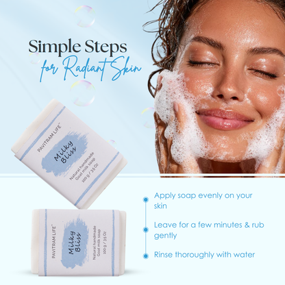 Milky Bliss Pack of 3 - Natural Handmade Soap