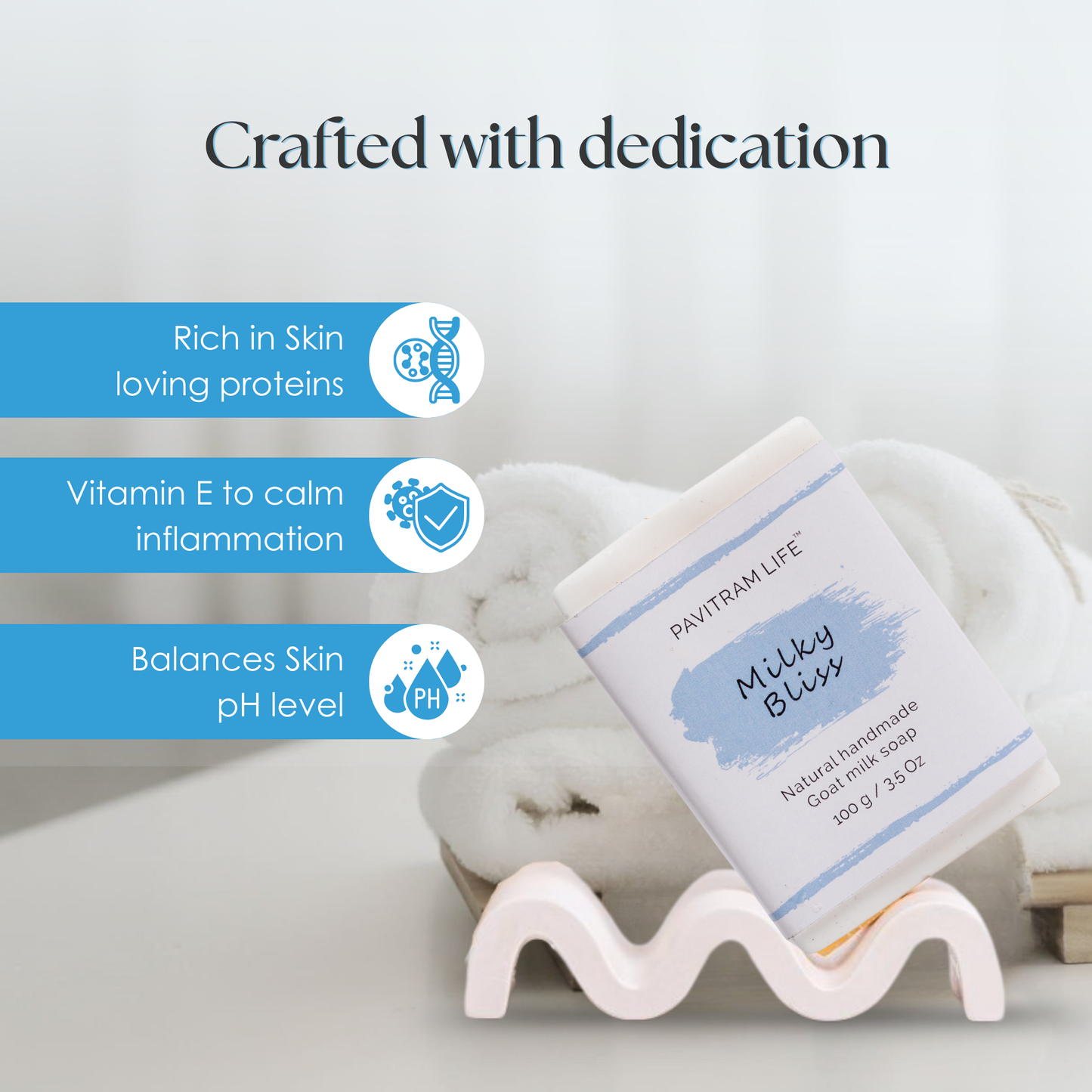 Milky Bliss Pack of 3 - Natural Handmade Soap