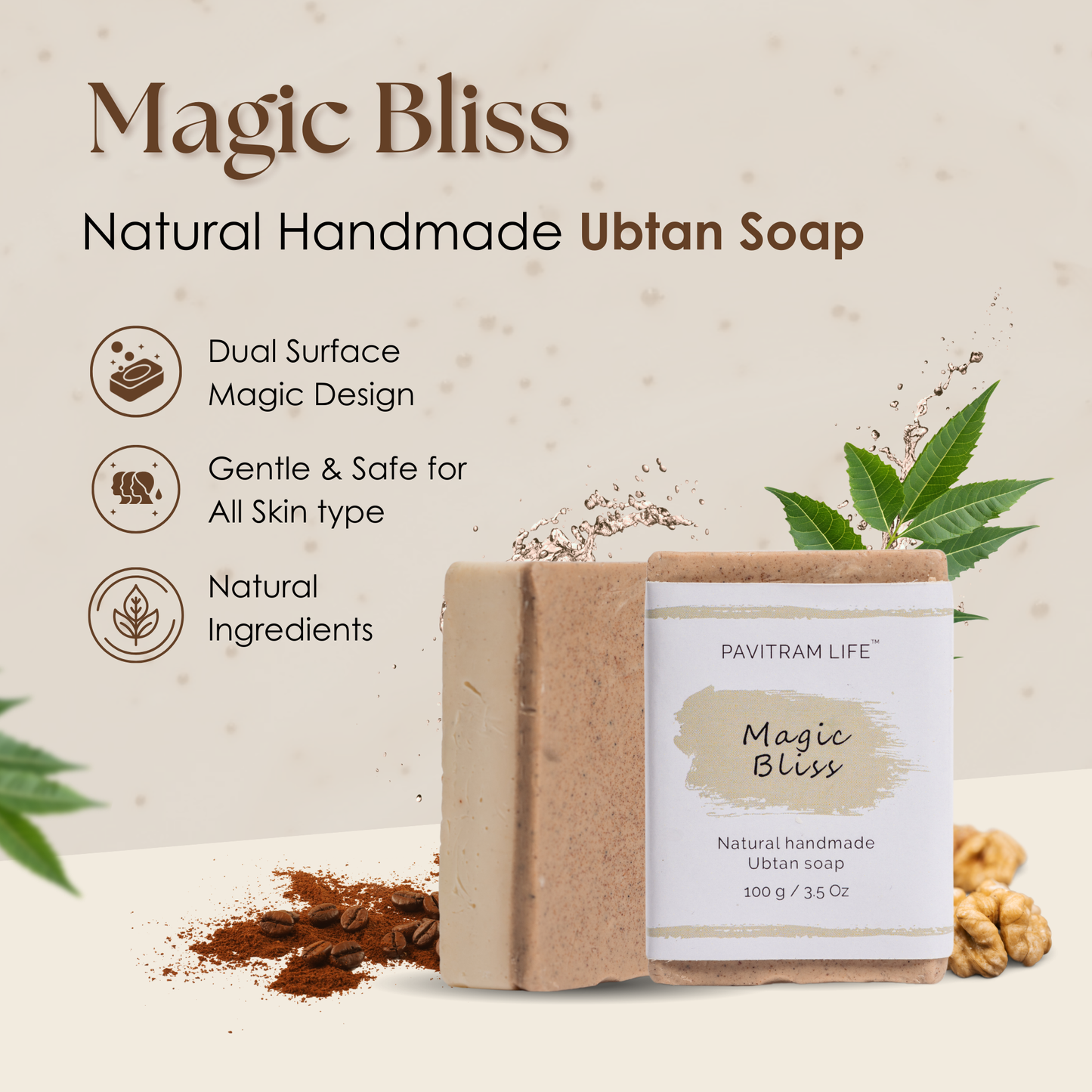 Magic Bliss Pack of 3 - Natural Handmade Soap
