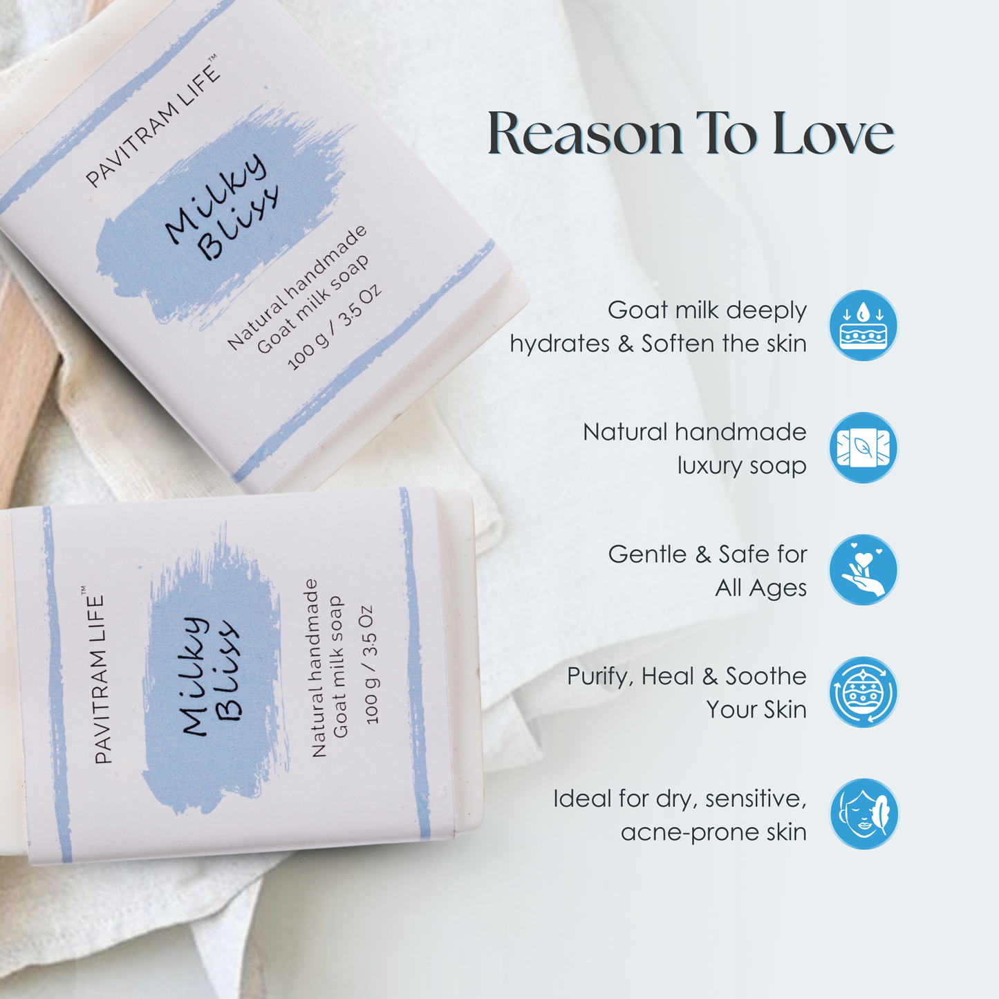 Milky Bliss Pack of 3 - Natural Handmade Soap