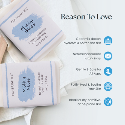 Milky Bliss Pack of 3 - Natural Handmade Soap