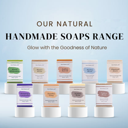 Pavitram Life Natural Handmade Soap – Premium Pack of 3 (100 gram)