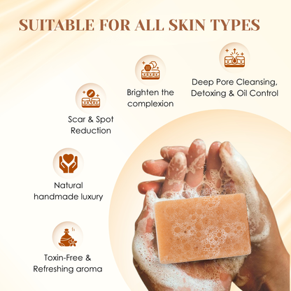 Sandal Clay Pack of 3 - Natural Handmade Soap