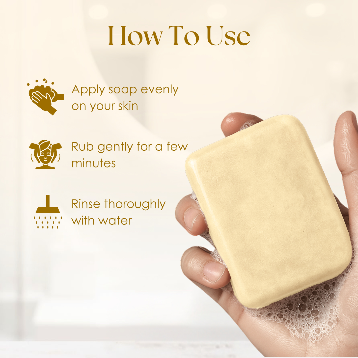 Silken Rice Pack of 3 - Natural Handmade Soap