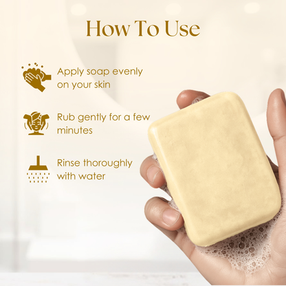 Silken Rice Pack of 3 - Natural Handmade Soap