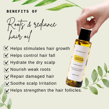Pavitram Life Roots & Radiance Herbal Hair Oil