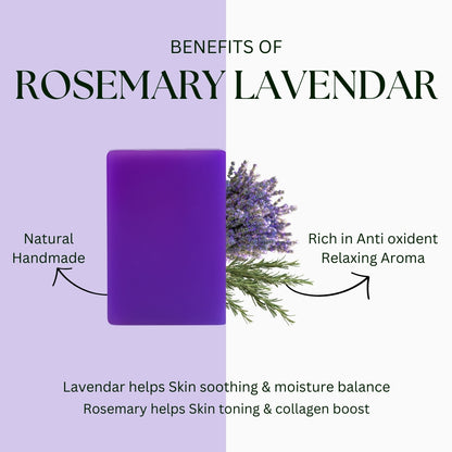 Pavitram Life Rosemary & Lavendar Natural Handmade Soap